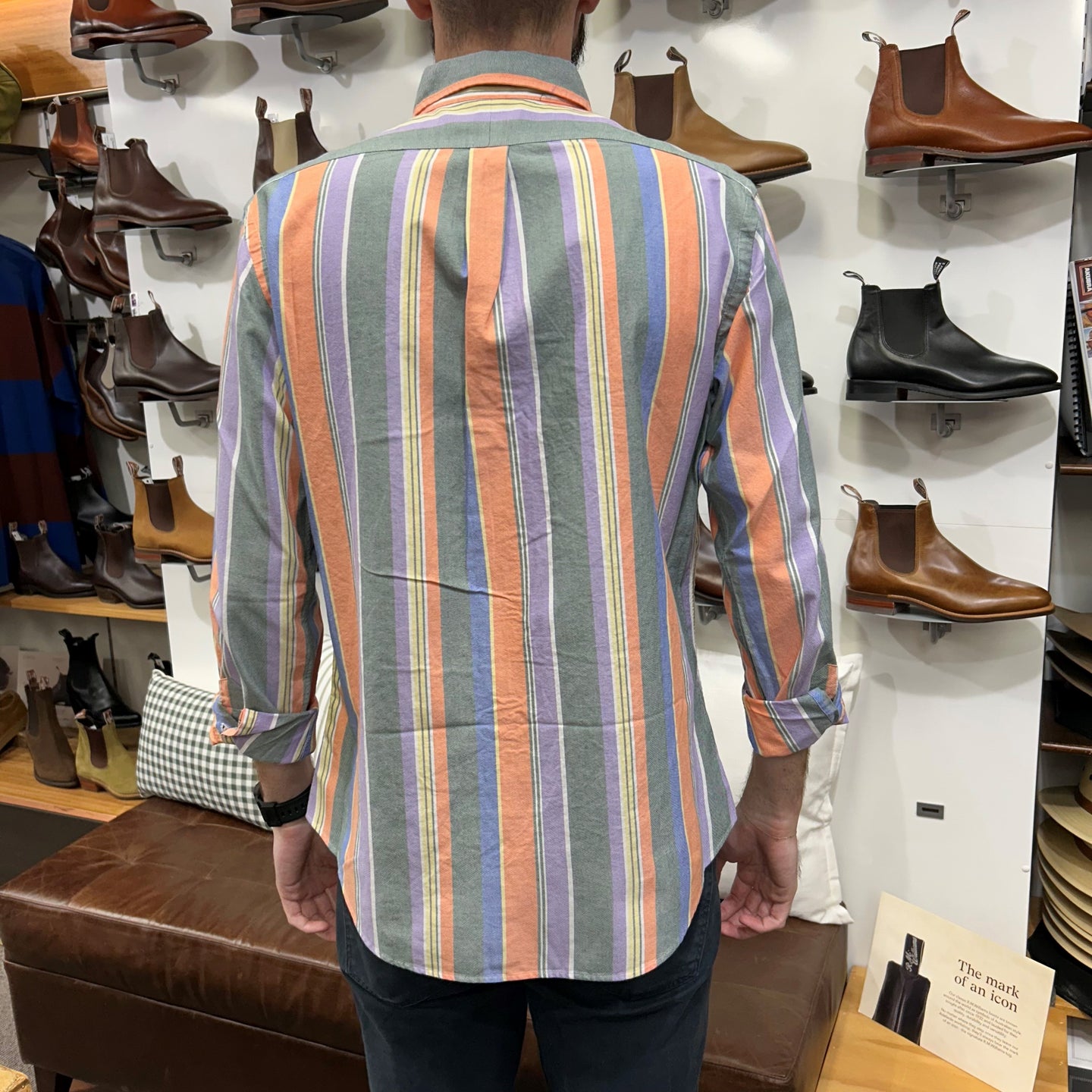 Polo Ralph Lauren - Oxford Shirt - Stripe - Orange, Green, Purple Multi