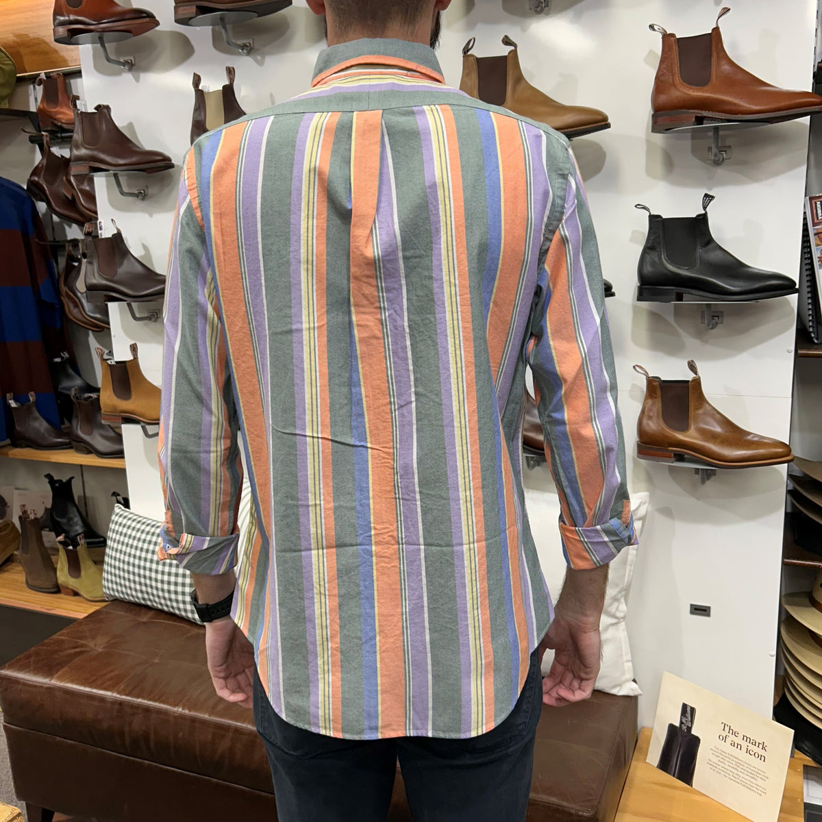 Polo Ralph Lauren - Oxford Shirt - Stripe - Orange, Green, Purple Multi