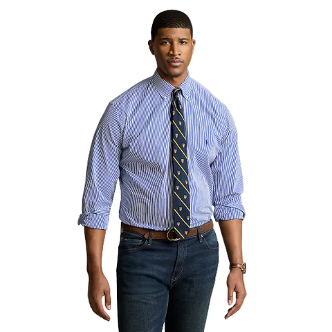 Polo Ralph Lauren - Bengal-Stripe Stretch Poplin Shirt- Blue-White