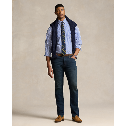Polo Ralph Lauren - Bengal-Stripe Stretch Poplin Shirt- Blue-White