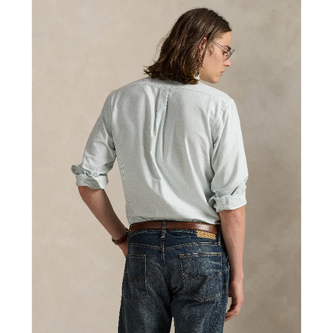 POL953704008-Polo Ralph Lauren - Classic Fit Oxford Shirt - Lovat White