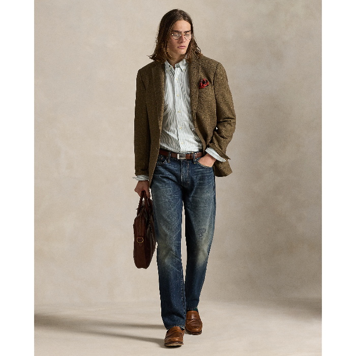 POL953704008-Polo Ralph Lauren - Classic Fit Oxford Shirt - Lovat White