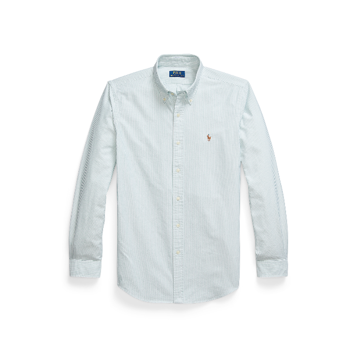 POL953704008-Polo Ralph Lauren - Classic Fit Oxford Shirt - Lovat White