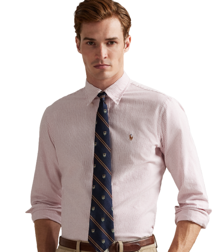 POL953704009-Polo Ralph Lauren - Classic Fit Oxford Shirt - Berry
