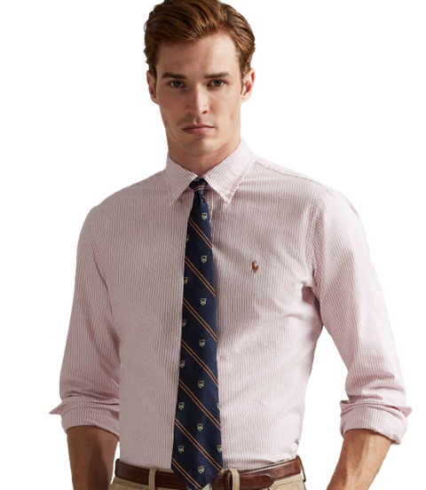 POL953704009-Polo Ralph Lauren - Classic Fit Oxford Shirt - Berry