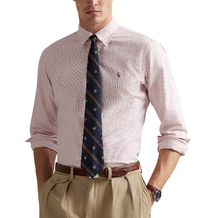 POL953704009-Polo Ralph Lauren - Classic Fit Oxford Shirt - Berry