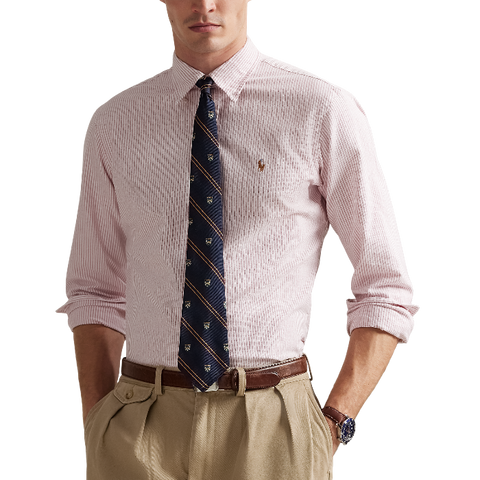 POL953704009-Polo Ralph Lauren - Classic Fit Oxford Shirt - Berry