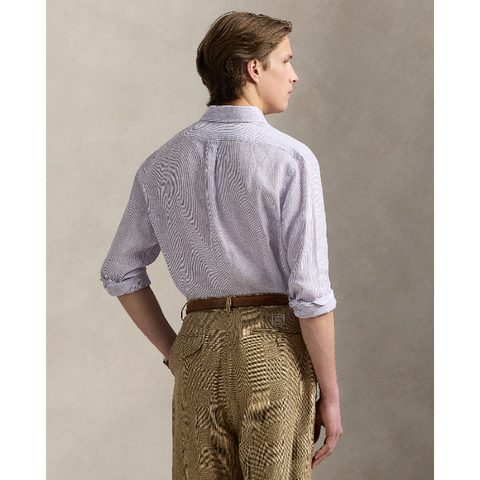 POL968973006-Polo Ralph Lauren - Classic Fit Oxford Shirt - Lavender white