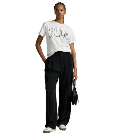 POL971710001-Polo Ralph Lauren - Logo Cotton Jersey Crewneck Tee - White
