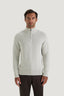 M.J. Bale - Parker Half Zip Cotton Jumper - Stone