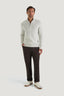 M.J. Bale - Parker Half Zip Cotton Jumper - Stone