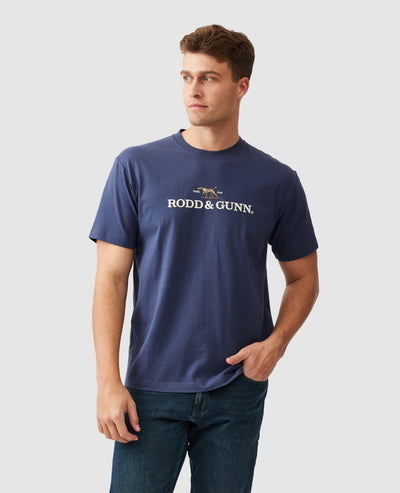 Rodd & Gunn - The Peaks Logo Tee - Vintage Navy