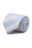 M.J. Bale - Pembroke Tie - Striped - Ivory/Blue