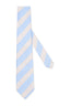 M.J. Bale - Pembroke Tie - Striped - Ivory/Blue