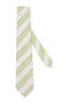 M.J. Bale - Pembroke Tie - Striped - Ivory/Green