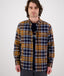 Pencarrow Shacket - Plaid - Tan-Navy