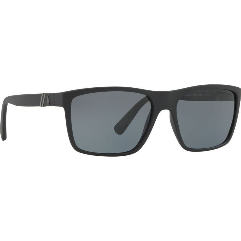 Polo Ralph Lauren - PH4133 Sunglasses - Matte Black/Grey Polarised Lenses