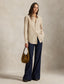 Polo Ralph Lauren - Classic Fit Cotton & Linen Shirt - Stripe - Camel/White