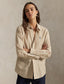 Polo Ralph Lauren - Classic Fit Cotton & Linen Shirt - Stripe - Camel/White