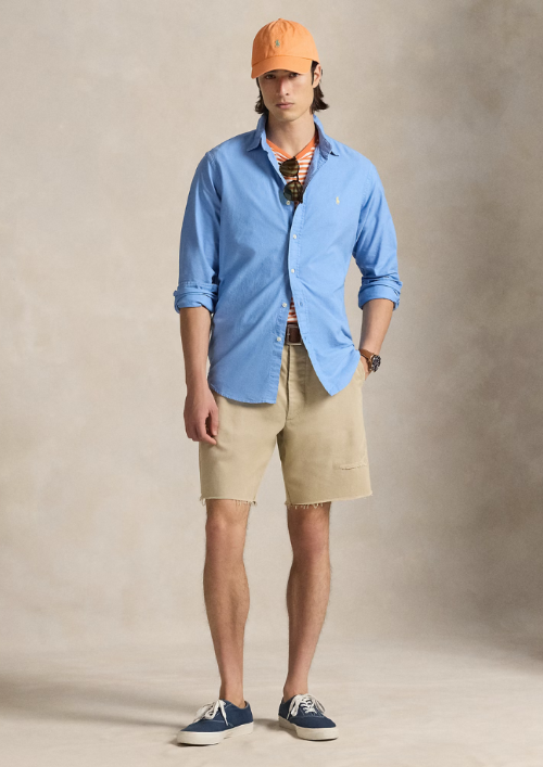Polo Ralph Lauren - Classic Fit Garment-Dyed Oxford Shirt- Bristol Blue