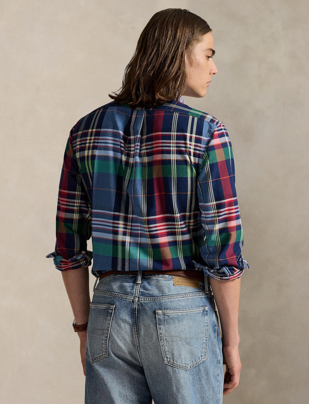 Polo Ralph Lauren - Custom Fit Plaid Oxford Shirt - Check - Blue/Red Multi