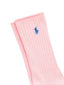 Polo Ralph Lauren - Ribbed Cotton Blend Crew Socks - Light Pink