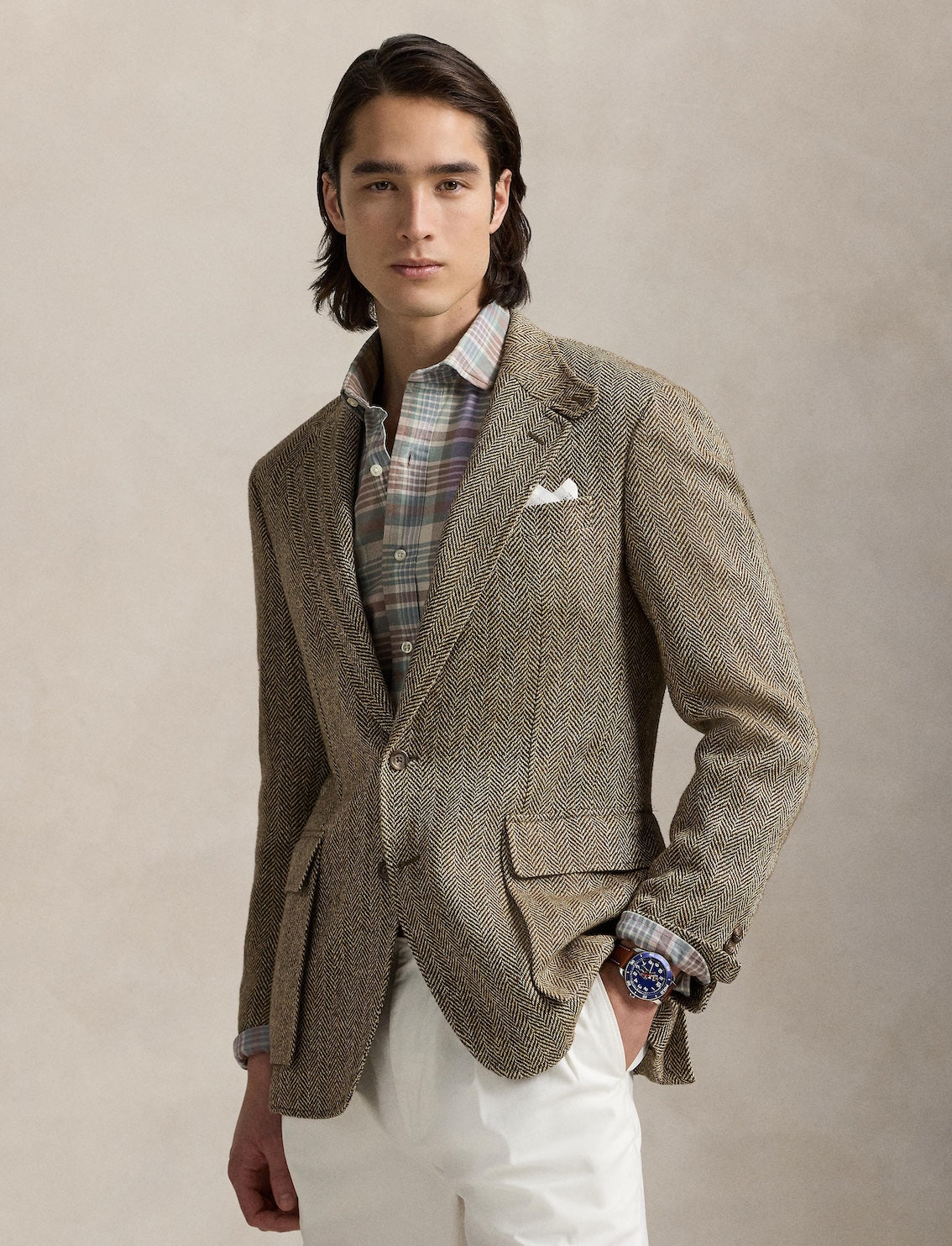 Polo Ralph Lauren - Tattersall Oxford Shirt - Check - Khaki Green Multi
