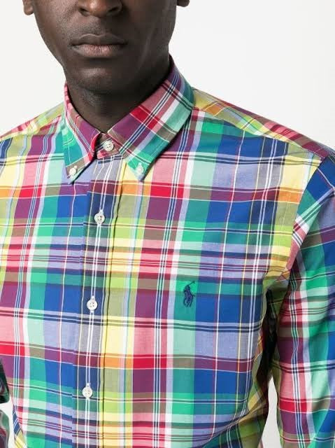 Polo Ralph Lauren - Poplin Stretch Shirt - Check - Royal/Navy Multi