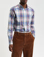 GANT - Poplin Shirt - Tartan Check - Wine Red
