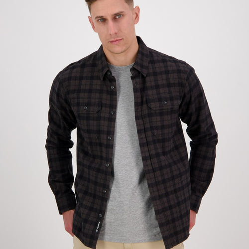 Swanndri - Port Road Shirt - Charcoal Black