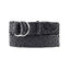 Badgery Belts - Queenslander Plaited Chrome Ring Belt - Black