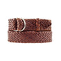 Badgery Belts - Queenslander Plaite Chrom Ring Belt - Tan