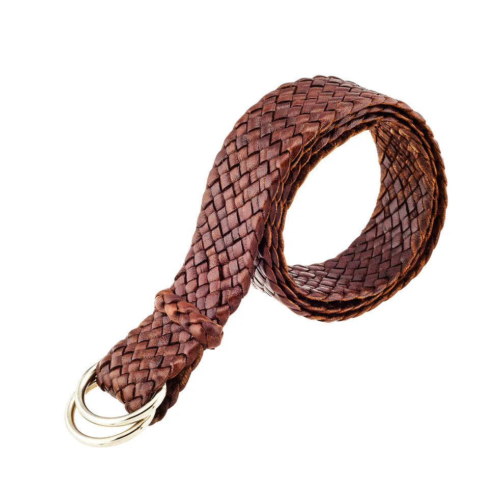 Badgery Belts - Queenslander Plaite Chrom Ring Belt - Tan