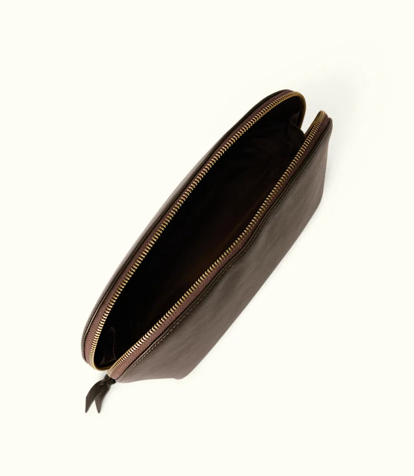 R.M.Williams - Lucinda Large Cosmetic Case - Dark Chocolate
