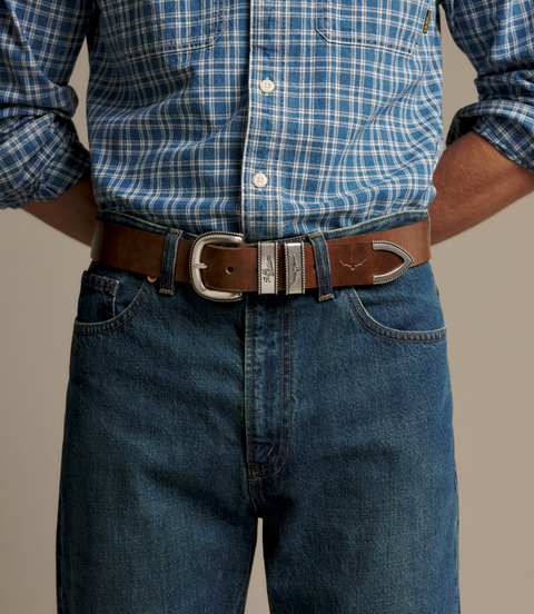 R.M.Williams - Rope Drover Belt - Caramel