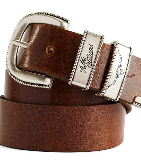R.M.Williams - Rope Drover Belt - Caramel