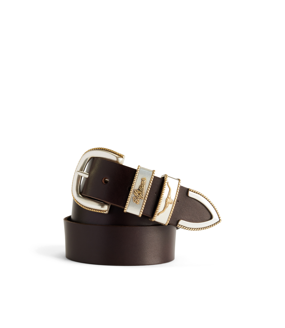 R.M.Williams - Rope Drover Belt - Chestnut