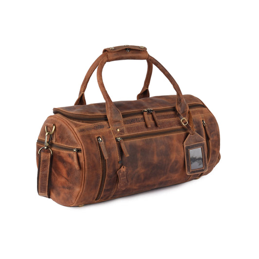 Oran Leather - Positano Duffle Bag - Hunter
