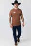 Ringers Western - Graysons Stock Fit T-Shirt - Saddle Brown