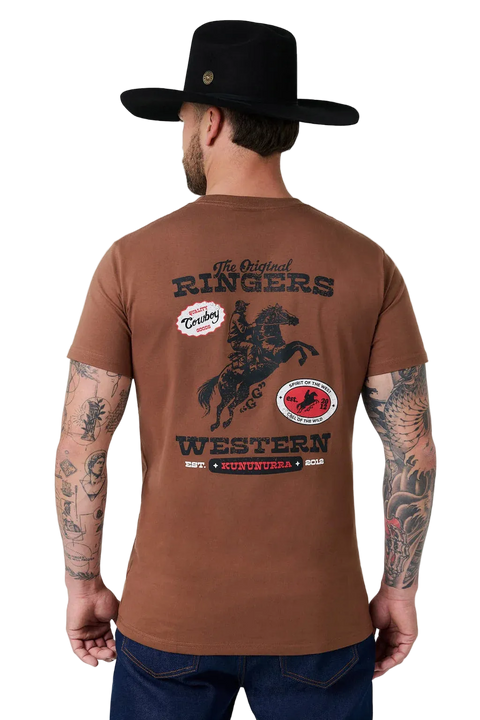 Ringers Western - Graysons Stock Fit T-Shirt - Saddle Brown