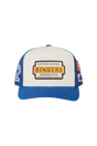 Ringers Western - Drive By Deep Fit Trucker Cap - Blue Cream