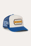 Ringers Western - Drive By Deep Fit Trucker Cap - Blue Cream