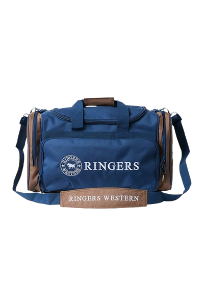 RIN625130-NAVY/BROWN-Ringer Western - Rider Go Sports Bag - Navy/Brown