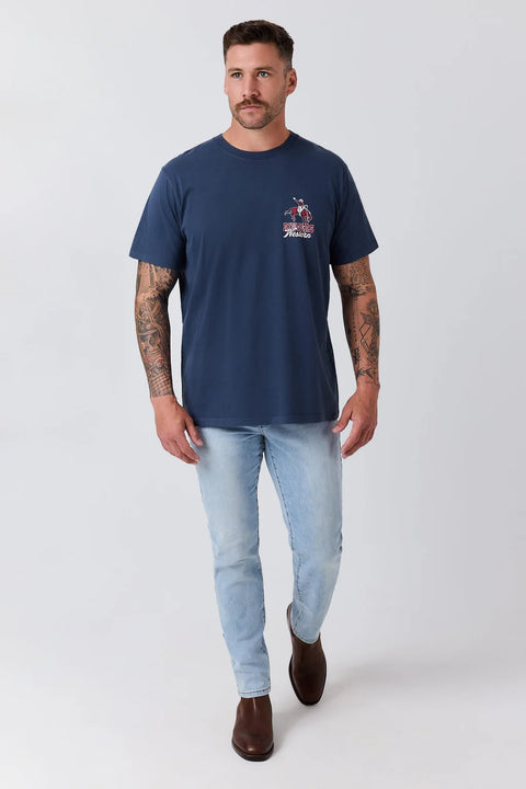 Ringers Western - Australian Cowboy Loose Fit T-Shirt - Washed Navy