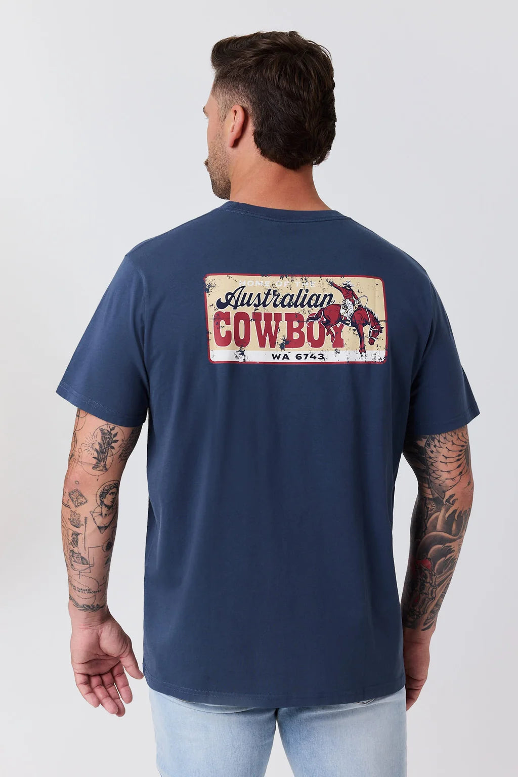 Ringers Western - Australian Cowboy Loose Fit T-Shirt - Washed Navy