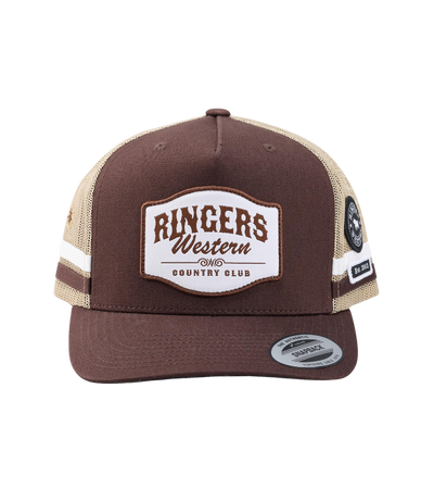 Ringers Western - Country Club Deep Fit Trucker Cap - Saddle Brown