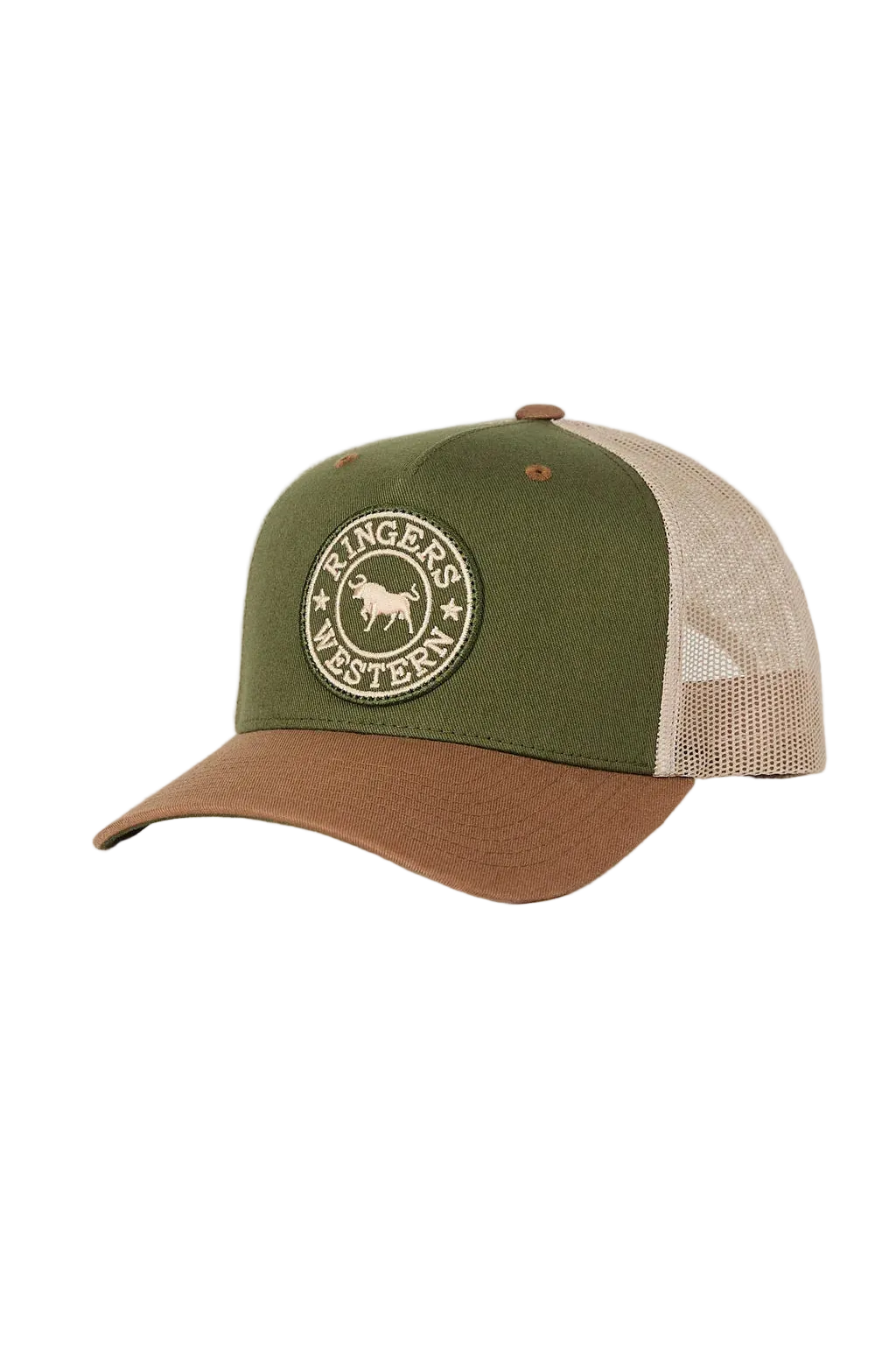 Ringers Western - Signature Bull Trucker Cap - Olive