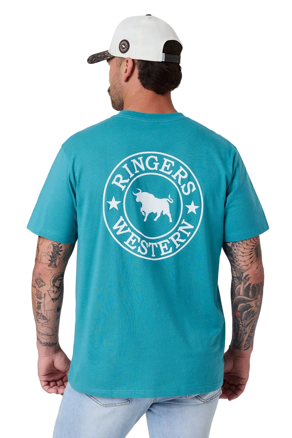 Ringers Western - signature Bull Losose Fit T-Shirt - Teal