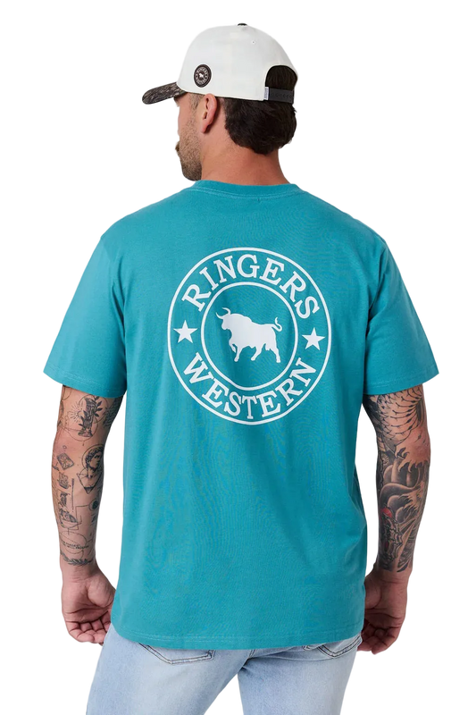 Ringers Western - signature Bull Losose Fit T-Shirt - Teal