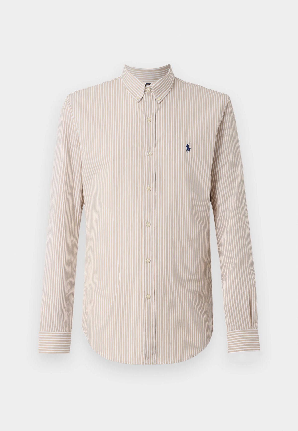 Polo Ralph Lauren - Poplin Stretch Shirt - Stripe - Beige & White